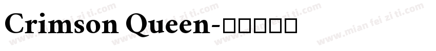 Crimson Queen字体转换